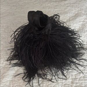 NWT J. Crew Collection Santorini Black Feather Bag